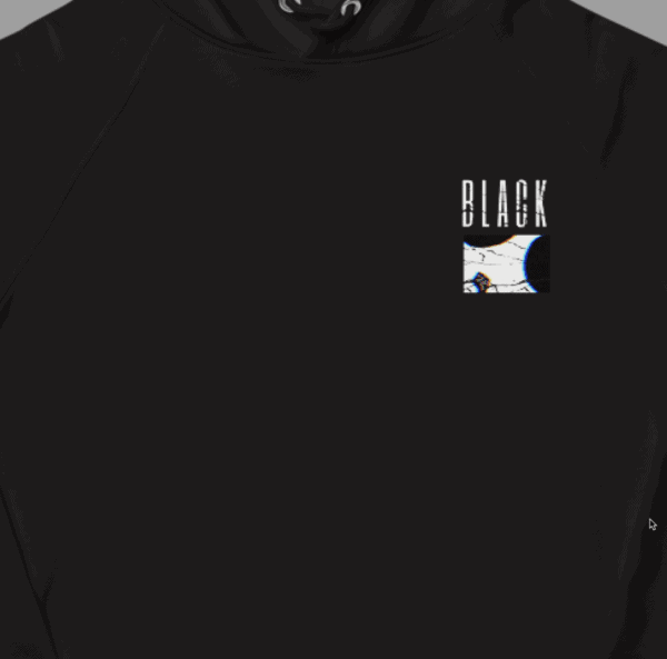 Blak collection hoodie front view