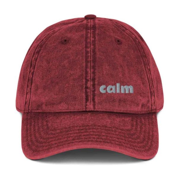 calm vintage cotton Cap