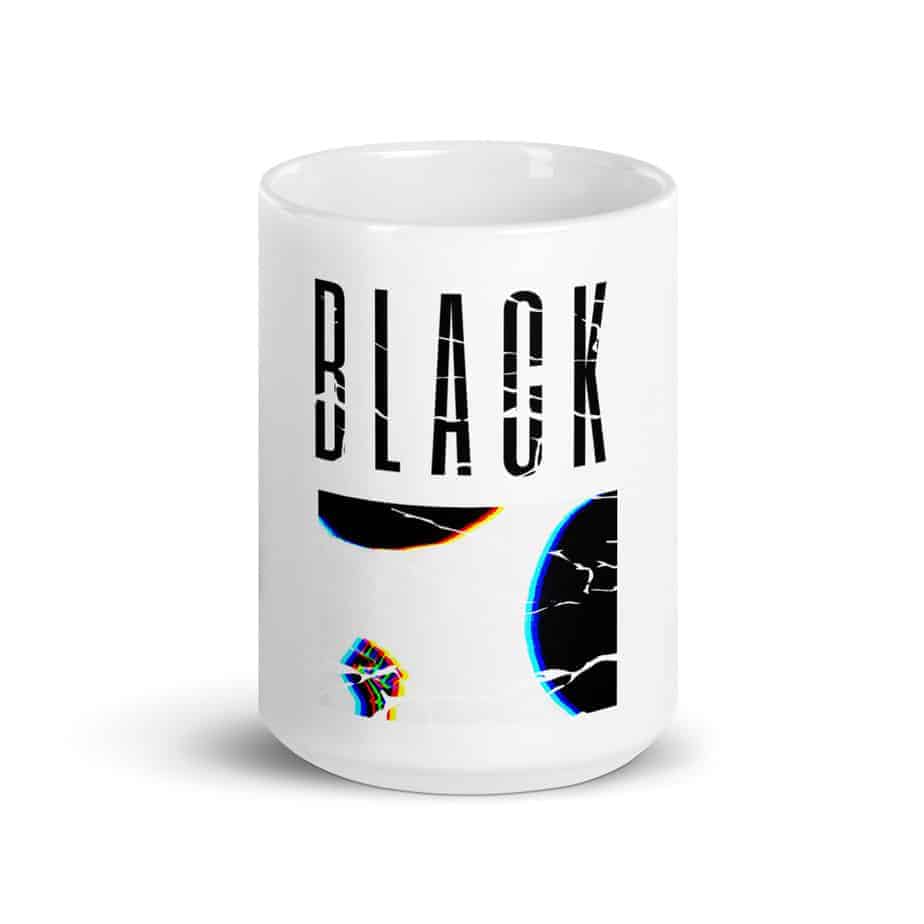 black sturdy mug