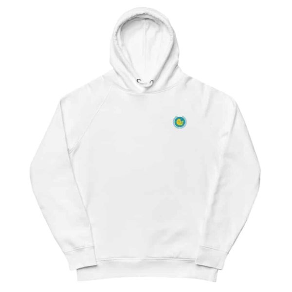 unisex eco hoodie white front 601aeb5d6f7fc
