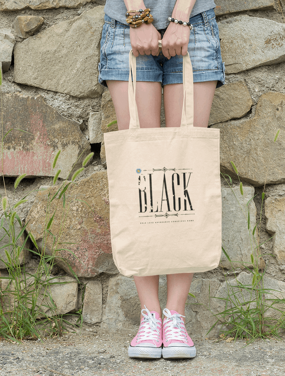 black collection tote bag unisex activists 