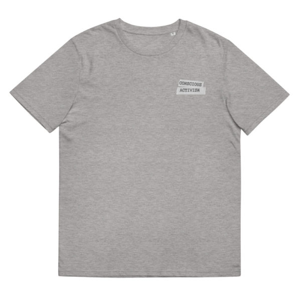 unisex organic cotton t shirt heather grey front 6115a7d227867