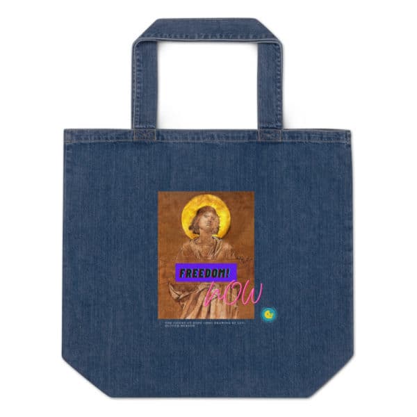 FREEDOM NOW - Art Collection Organic Denim Tote Bag